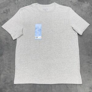 Tackle & Tides Mens Essential Pocket T Charcoal Heather Grey Size M Cotton Blend